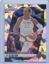 2024 Panini Prizm WNBA A'JA WILSON #86 SILVER CRACKED ICE PRIZM ACES