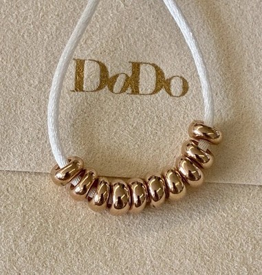 Dodo Pomellato 10 Unterlegscheiben Bold versilbert 18kt Roségold Original Unisex