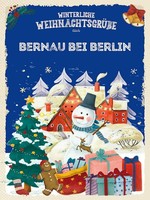 Holzschild 40X30 Cm WeihnachtsgrüßE Bernau Bei Berlin Deko Geschenk Holz Schild