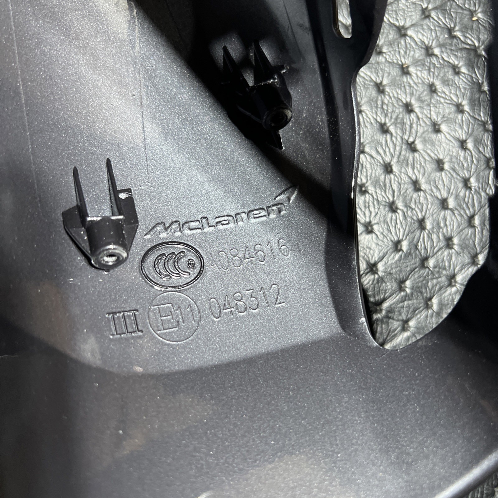 McLaren MP4-12C 570S 650S Front Left Side View Mirror Cap 2012-20 OEM Gray