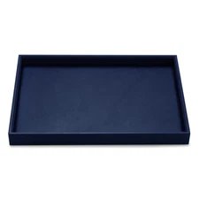 Oirlv Elegant Blue Jewelry Display Tray Stackable Jewelry Trays Jewelry Drawe...