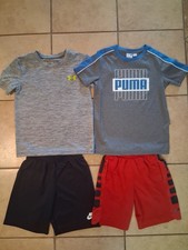 Big lot of boys clothes shorts tops Carters Nike ralph lauren athletic size 6-7