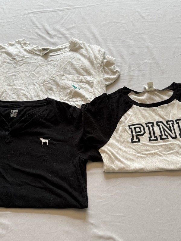 3 Women's Victoria's Secret PINK shirts , tops , size xs