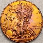 2017 American Silver Eagle GEM BU Unc .999 ounce Toning Toner ASE monster toned