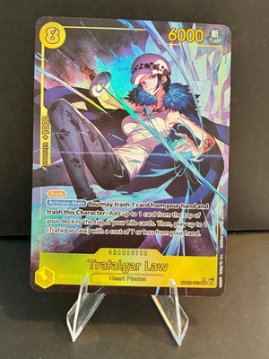#ad One Piece Trafalgar Law EB03 062 SR Special Card Alt Art Custom Fan Art EUR 10.00