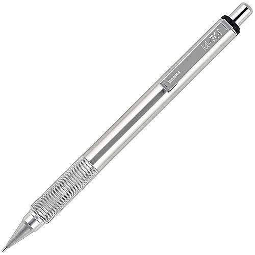 Zebra M-701 Stainless Steel Mechanical Pencil, 0.7mm Point S