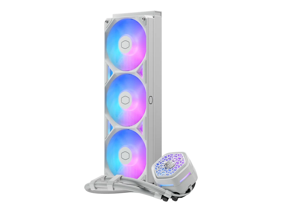 Cooler Master Atmos II 360 White VRM Fan FreeForm 2.0  AIO CPU Liquid Cooler, - Image 4 of 4