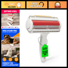 Reusable Pet Hair Removal Roller with Rake - Eco-Friendly Fur Remover for Couch,