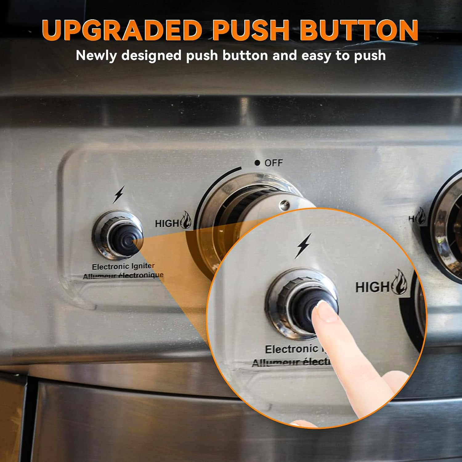 3 Male Outlet Spark Generator AA Battery Push Button Ignitor Igniter Replacement