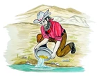 Decal Vinyl Sticker California Gold Miner Made in USA