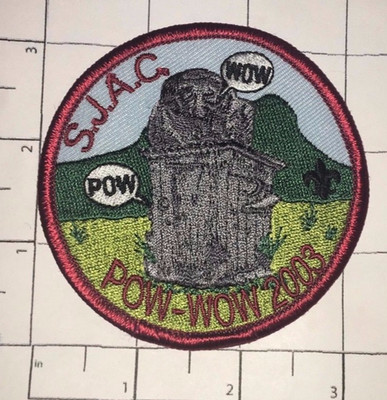SJAC Pow-Wow 2003 Patch - 3.25 x 3.25 inches - San Jacinto Area Council