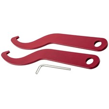 Coilover Wrench Spanner Adjustment Tool Universal 2 PCS Red Aftermarket