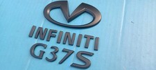 Infiniti G37s 2009-2013 Emblem Set Rear Trunk Black Oem Used No Adhesive