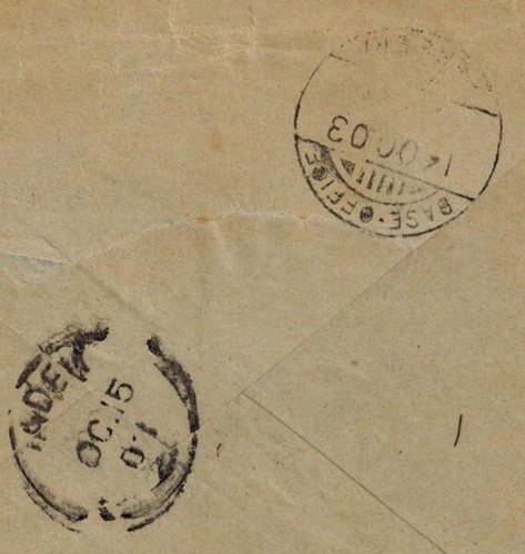 British Somaliland 1903 Military Expedition Cover w/ F.P.O. No 46 & ADEN Transit - Picture 4 of 4