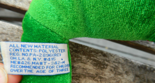 Tree Frog Plush Green Red Belly Stuffed Animal 12” Disney BJ Toy Co Vintage - Picture 6 of 11