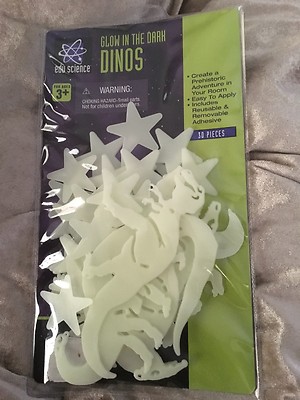 Edu Science Glow In Dark DINOS (dinosaurs) Stars New 