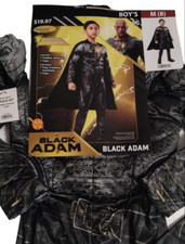 Black Adam Boys 2 Piece Padded Costume Medium 8 New Halloween Cosplay