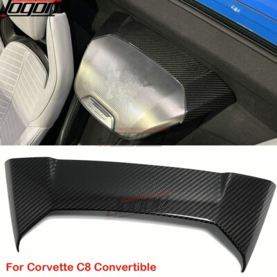 Carbon Rear Speaker Top Panels Trim For Corvette C8 Stingray Convertible Z06 Z51