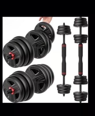adjustable dumbbell set 90 Llbs Pounds Pair Free Weights Set