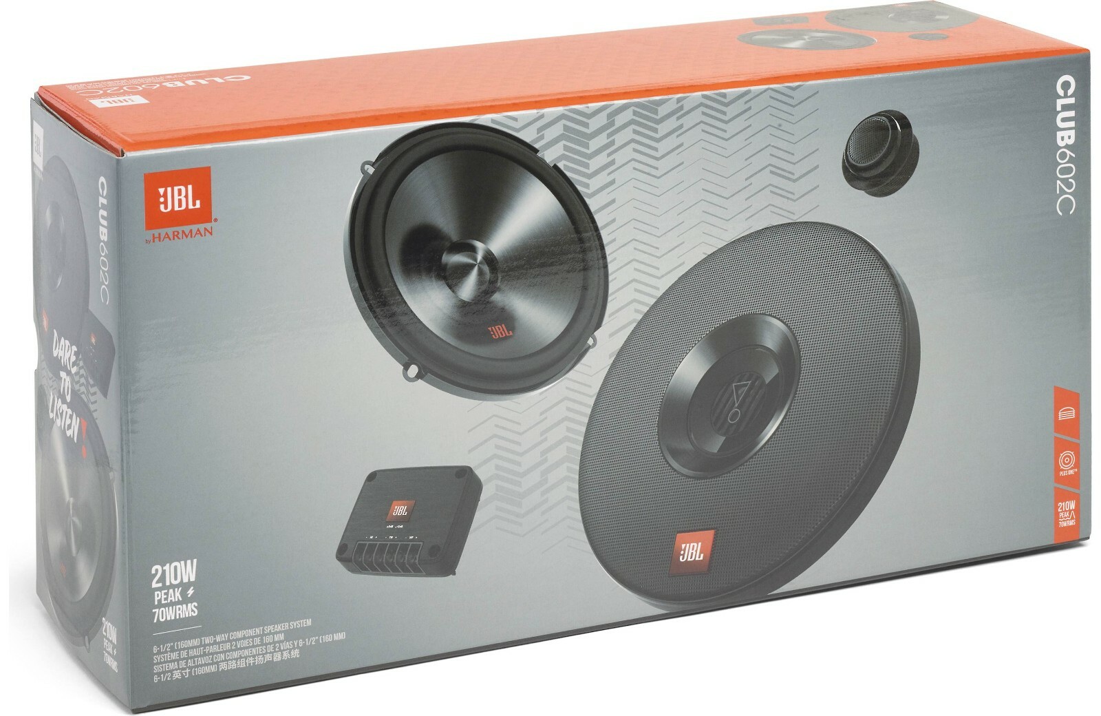 JBL Club 602C 65 Двухполосная автомобильная компонентная акустическая система 6-12 твитера CLUB602CAM 1319000₽