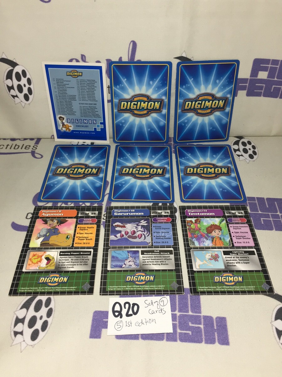 Set 9 digimon cards