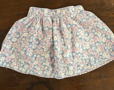 Old Navy 3T Skirt Pastel Blue And Pink Flowers