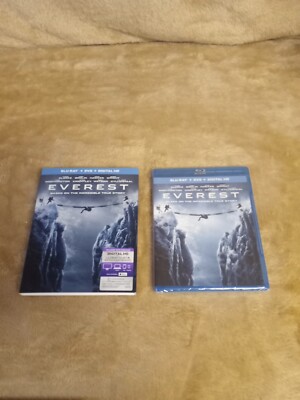Everest (Blu-ray, 2015)(brand new) Blu Ray + DVD RARE NEW SEALED W/SLIPCOVER 