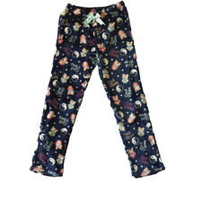 Members Mark Fleece Youth 14/16 "cool vibes" Lounge Pajama Bottoms Navy