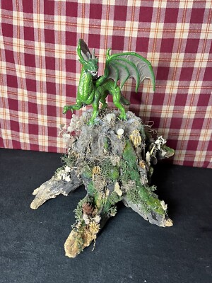 Dragon Atop A Mossy Log Amateur Art piece