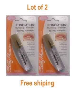 (Lot of 2).Sally Hansen Lip Inflation Plumping Treatment - 6690-15 Clear gloss