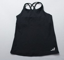 BCG Girl's Core Athletic Sleeveless Shelf Bra Tank Top EJ3 Caviar Small NWT