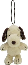 PEANUTS Snoopy Plush Keychain Mocha Check plushy Mocha check mascot keychain