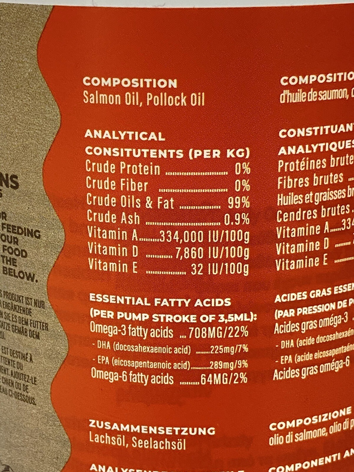 Grizzly Salmon Oil Omega 3 Cat Food Supplement Healthy Skin Coat Heart