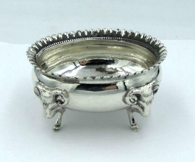 OBO редкая! Винтажный антикварный c.1850 ALBERT COLES & CO. Соляной погреб GOAT HEAD Master - Изображение 4 из 4