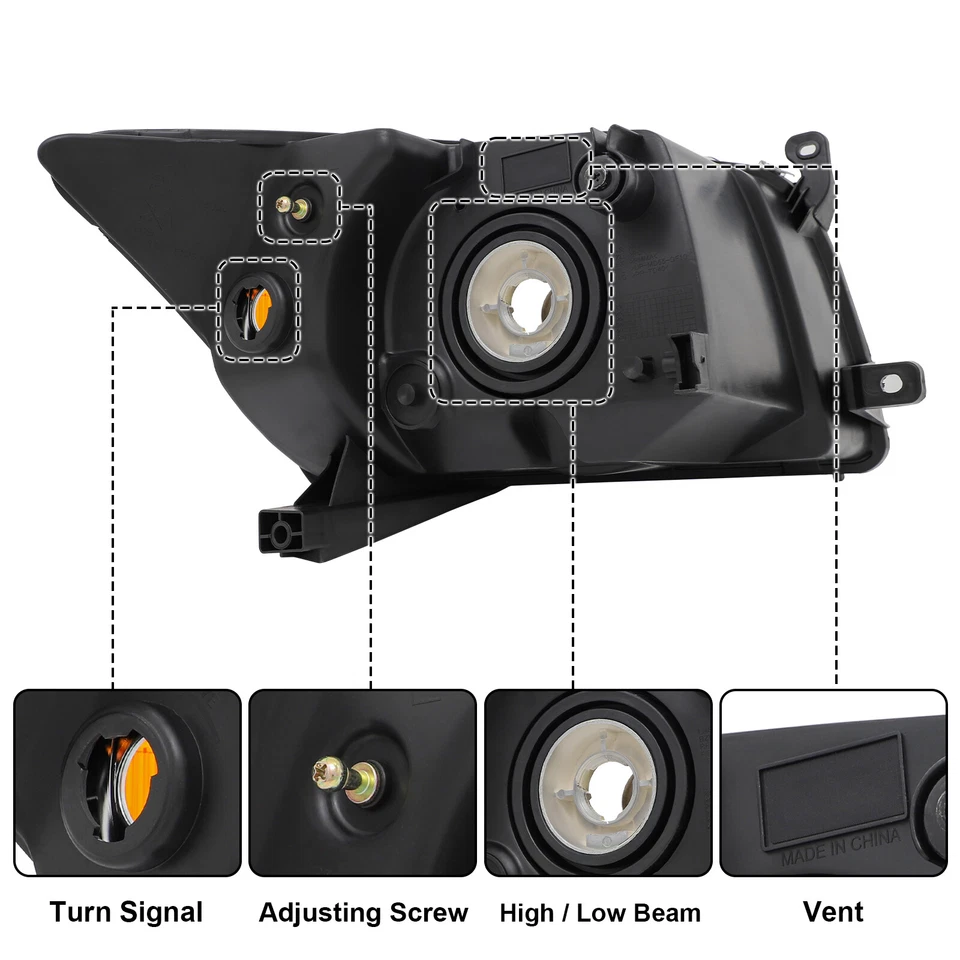 For 2007-2012 Dodge Caliber Headlights Set Left & Right CH2518118 CH2519118 Foto 3 de 4