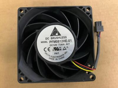 1PC Delta PFM0812HE-01 8038 12V 7.00A four-wire PWM ultra-violent cooling fan