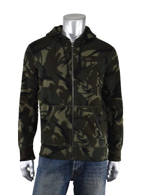 Men's Polo Ralph Lauren Camo Fleece Full Zip Hoodie Jacket M New