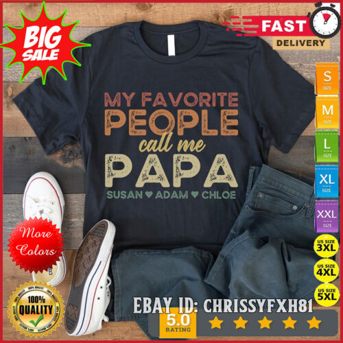 Grandpa Shirt with Grandkids Names, Personalized Grandpa Shirt, Custom Grandpa G
