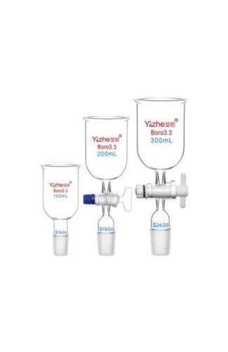 Lab Glassware: 50ml-1000ml Cylindrical Glass Funnel with PTFE Piston - Picture 7 of 13