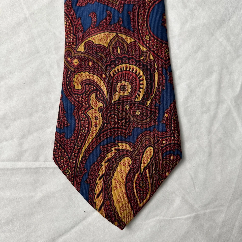 Corbata de seda Turnbull & Asser of Jermyn St At Bonwit Teller de colección extremadamente rara Foto 4 de 4