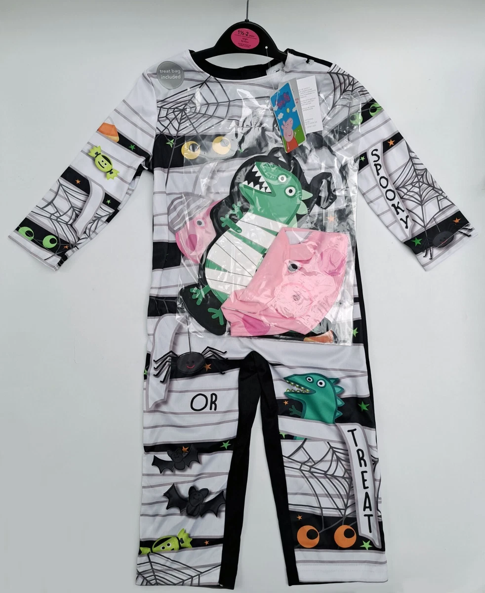 Peppa Pig Mummy Print Halloween Costume Childrens George All In