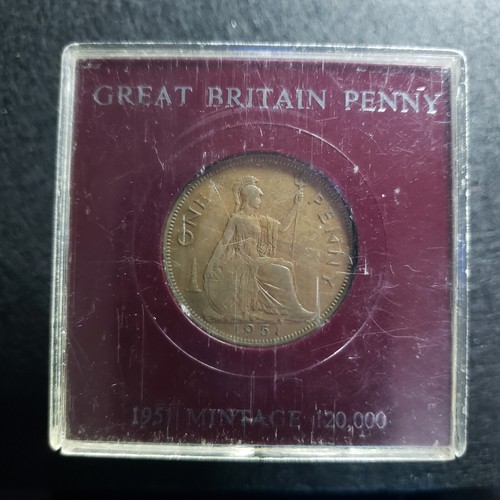 Großbritannien Penny 1951 - im Etui, Auflage 120.000 - Bild 1 von 14