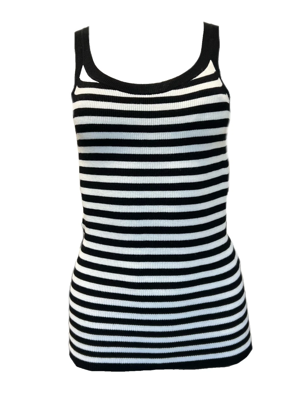 Poliéster Rayas informal Camisetas sin mangas para mujeres