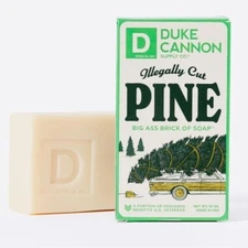Duke Cannon Soap Illegally Cut Pine 10 oz. Big Ass Brick New Made in U.S.A.
