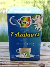 Te 7 Azahares ✅ Tea Seven Blossoms Infusion Herbs 25 bags 0.3 oz each By Therbal