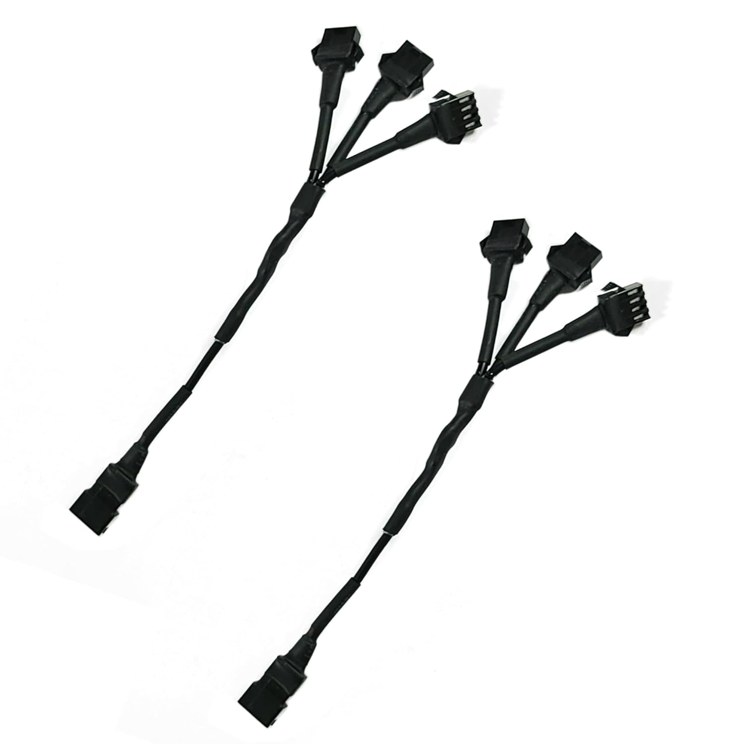 2Pcs RGB 3 Way Splitter Y Cable Extension Wire for RGB LED Motorcycle Light Rock