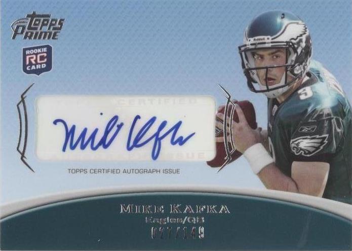 2010 Topps Prime Mike Kafka #PAR-MK - 1 of 2