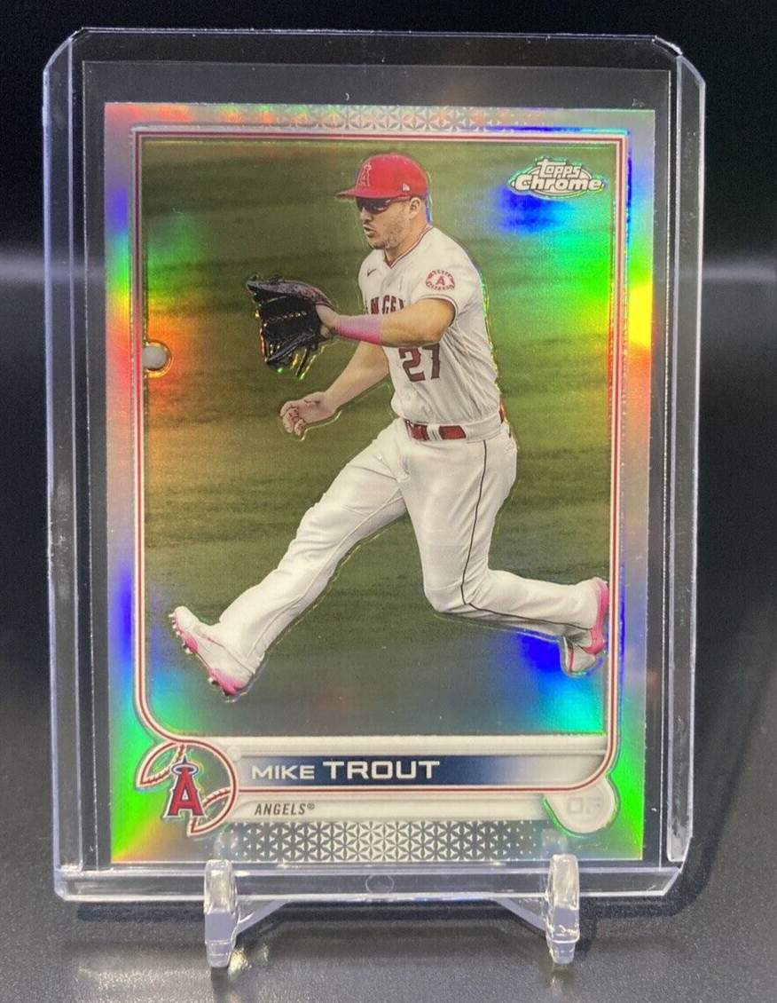 2022 Topps Chrome Mike Trout Refractor # 200 Angels