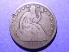 1854-O Arrows Seated Liberty Half Dollar  Good details