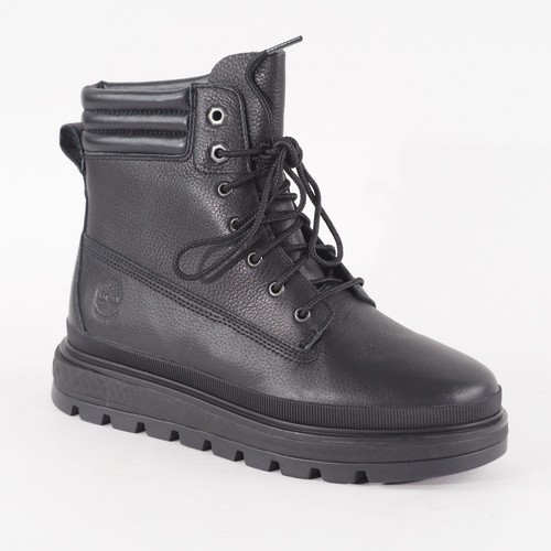 Mujer Timberland Ray City 6 Pulgadas A2JHY Cuero Negro Impermeable Bota Informal - Imagen 2 de 7